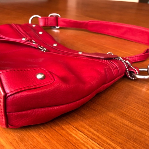 Osgood Marley Red Leather Shoulder Bag - Picture 4 of 8